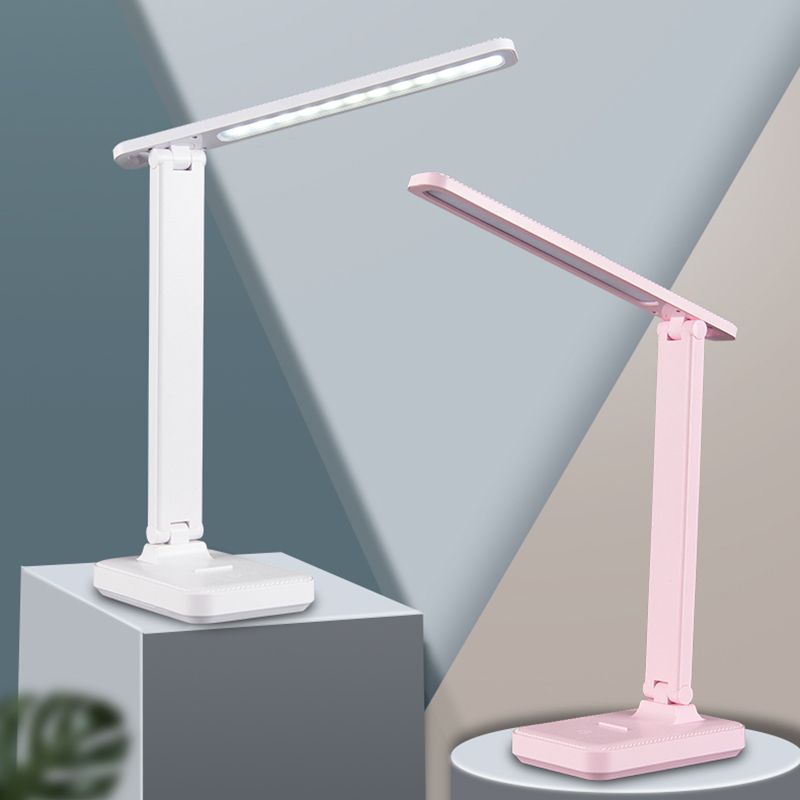 Linear Night Table Lamp Modern Style Metal 1-Light Nightstand Lamp