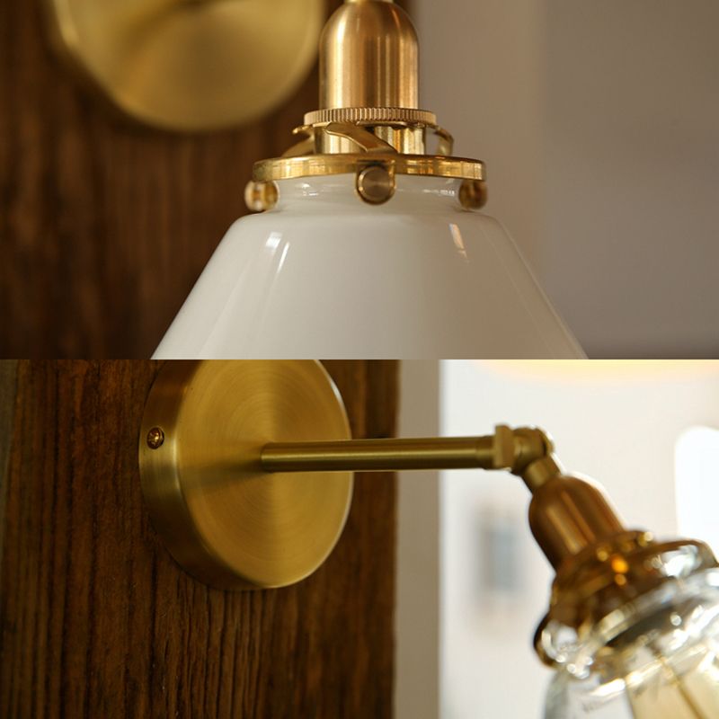 Flare Shade Wall Lighting Industrial Style Metal 1 Light Wall Mounted Light Fixture