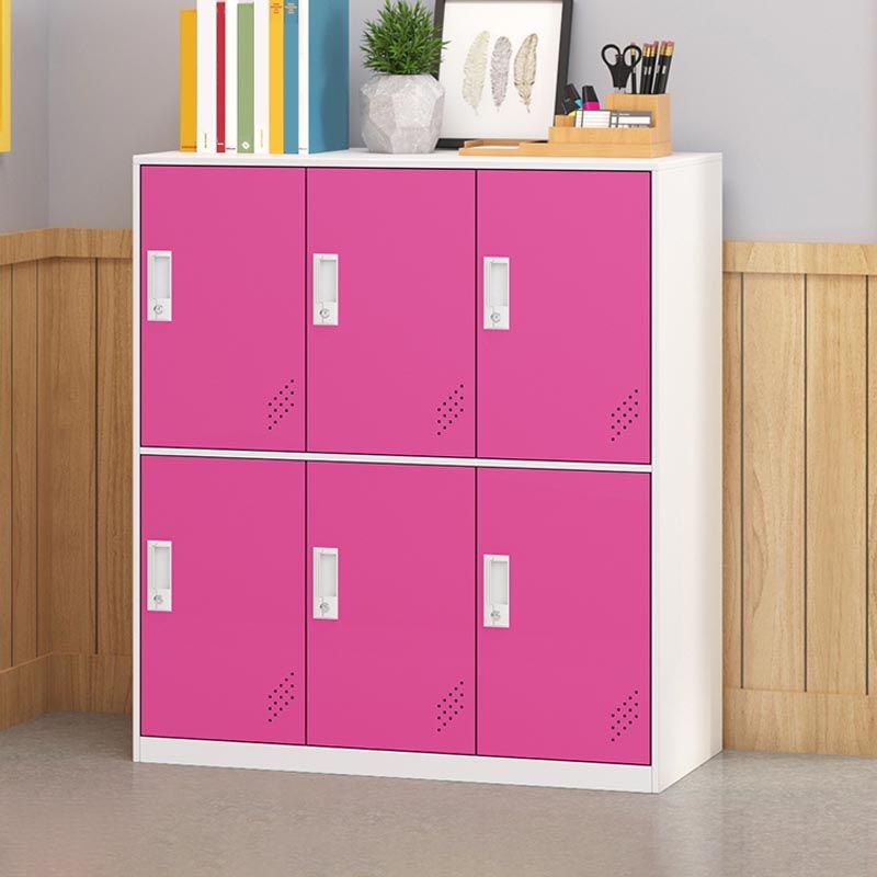 Metal Storage Cabinet Contemporary Non-Hanging Armoire for Home