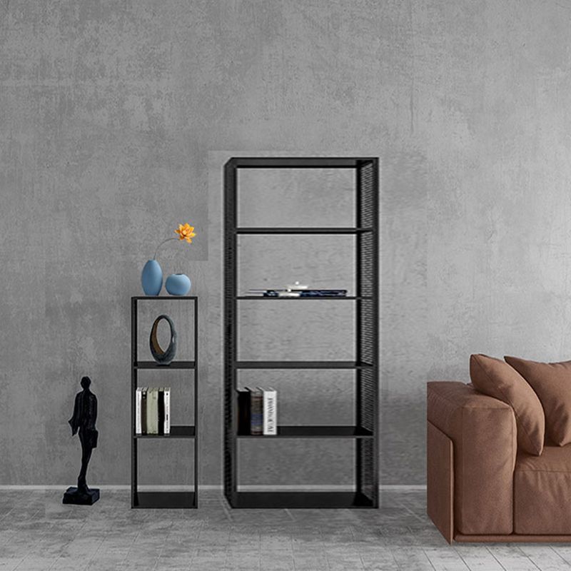 Industrial Metal Bookshelf Iron Open Back Bookcase for Office
