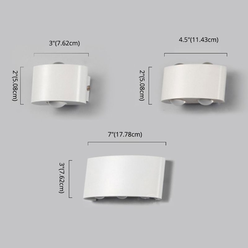 Modern Minimalist Minimalist Wall Monted Aiblowture Metal Wall Lights per soggiorno