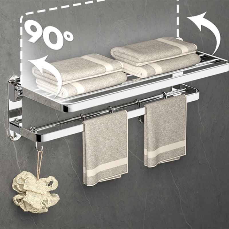 Modern Bathroom Accessory Kit Bath Shelf Stainless Towel Bar Steel Bathroom Set