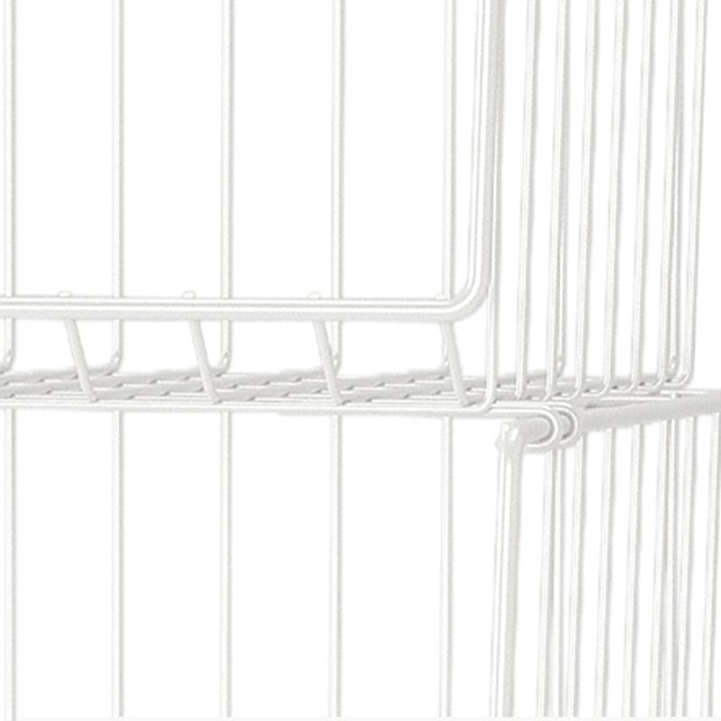 Modern Style Bookshelf Standard Closed Back Metal Bookcase for Home with Wheels