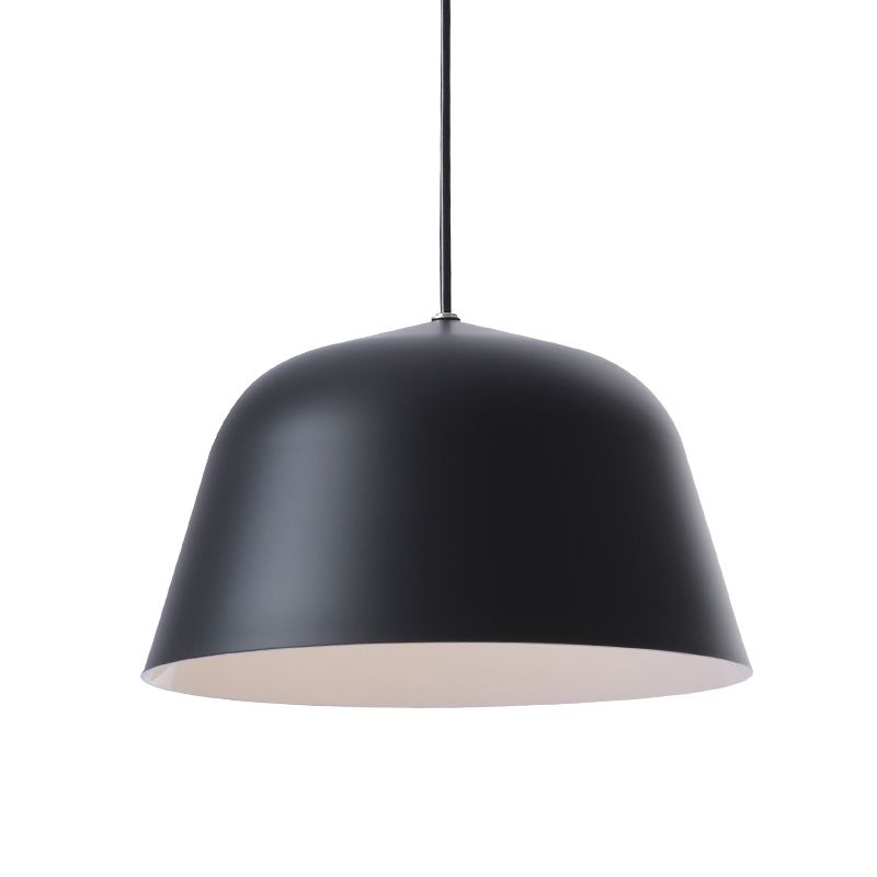 Forme de bol en métal Lumières suspendues modernes à 1-Light Prowing Fixture pour salle à manger