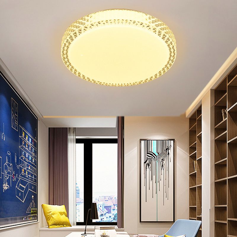 Modern Ceiling Light LED Ceiling Mount Light with Acrylic Shade for Living Room