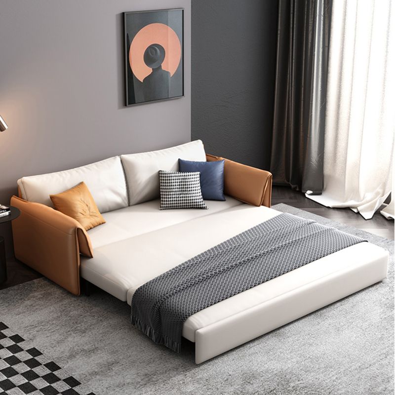 37.40" W * 33.46" H Sofa Convertible Sofa Bed with Pillow Top Arm