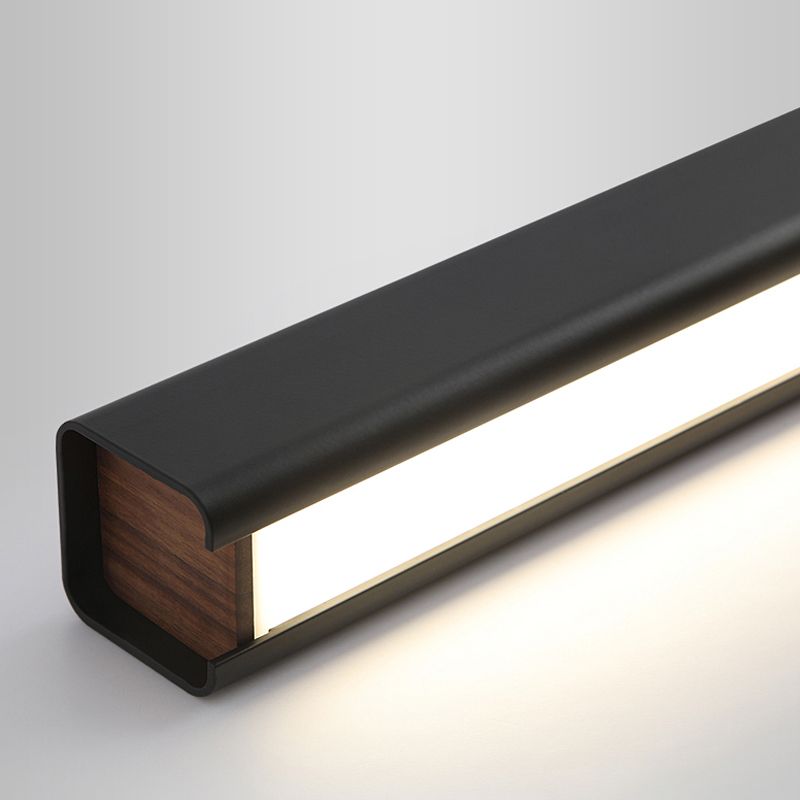 Contemporary Island Light Linear Metal 1 Light Island Lights in Black