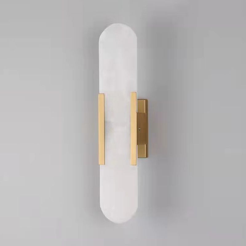 Simple Shape Wall Mounted Light 2 Lights Flush Mount Wall Sconce