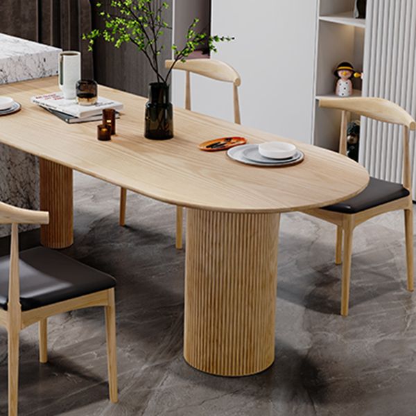 Solid Wood Dining Table Contemporary Dinner Table for Home Kitchen