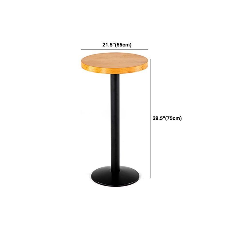 Industrial 1/2/3 Pieces Round Bar Table Set Solid Wood Bistro Set
