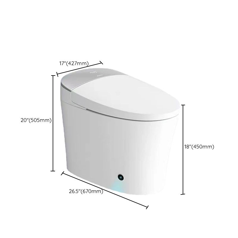 Contemporary Floor Mounted Flush Toilet Ceramic Siphon Jet Urine Toilet for Washroom