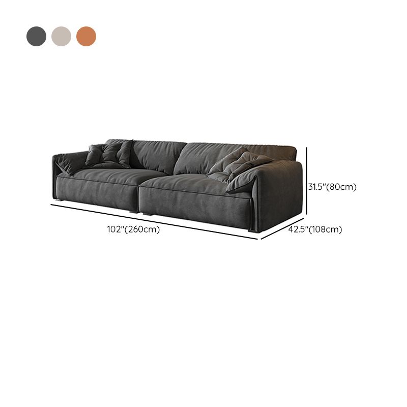 Cushions Pillow Top Arm Settee Living Room Fabric Contemporary Sofa