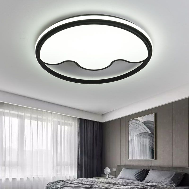 Voies animales Moderne Flush Mount Light Acrylic Eye-Caring LED Ceiling Lamp for Study Room