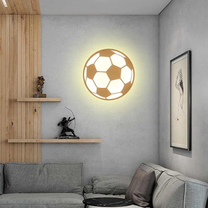 Flat Cartoon Shape Wall Light Modern Stylish Acrylic LED Wall Lamp in White for Stair
