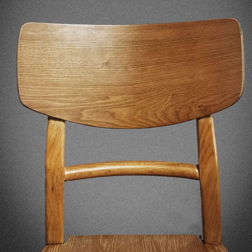 Sillas de cocina de madera contemporáneas con respaldo de escalera, silla lateral de comedor