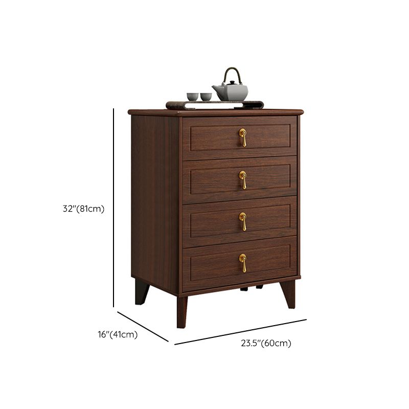 Contemporary Glam Storage Chest Dresser Wooden Chest with Drawers