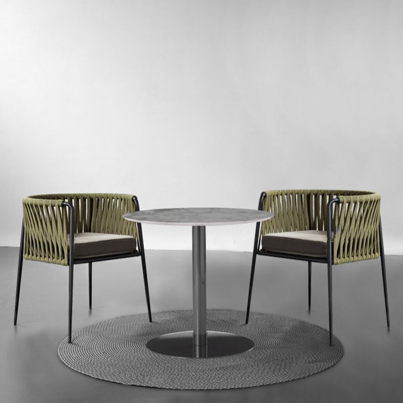 Matte Finish Rattan Dining Set 1/2/3 Pcs Boho Dining Table Set