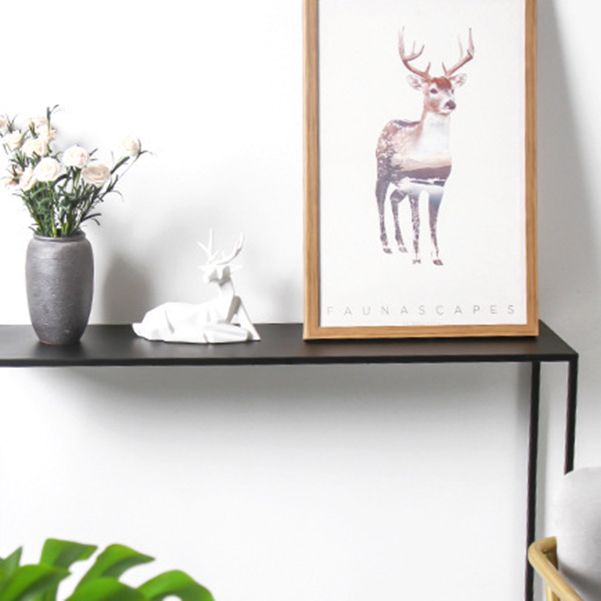 Iron Modern Console Table 1-shelf Rectangle Accent Table for Hall