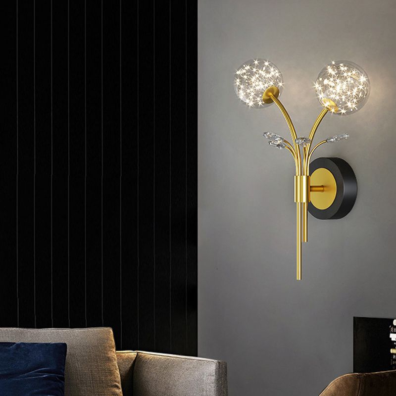 Modern Unique Shape Wall Mount Light Fixture 2 Light Wall Light Sconce
