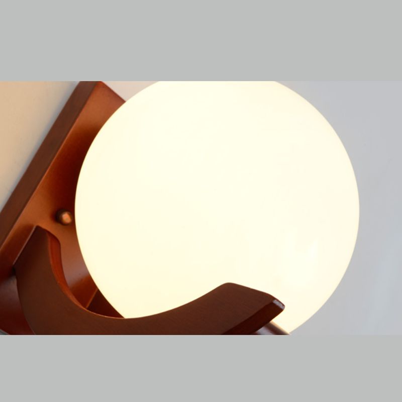 Forma de la pelota Iluminación apliques contemporáneos accesorios de iluminación de pared marrón contemporánea