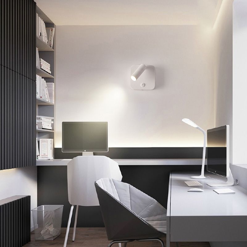 Luminaire d'applique LED Simplicité Litoire de lecture du mur métallique pour chambre à coucher