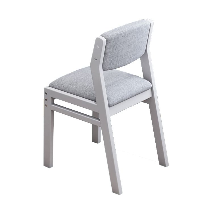 Modern Wooden Dining Chair Open Back Single Dining Side Armless Chair for Kitchen