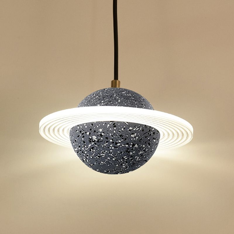 Bille de forme ciment suspendu moderne style multiples luminaires suspendus