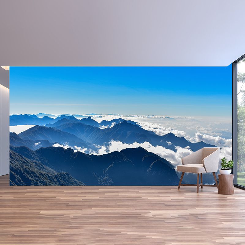 Alpine Photo Mural Stain-Resistant Wall Decor for Guest Room, Personalized Size