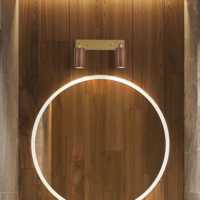 Économie tubulaire rotative Gamique en bois nordique LED LED MALLED MURD