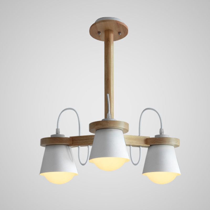 Modern Ceiling Pendant Wood Light Indoor Bedroom Shop Hotel Foyer Light