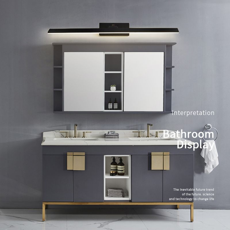 Rectangle Éclairage mural en aluminium