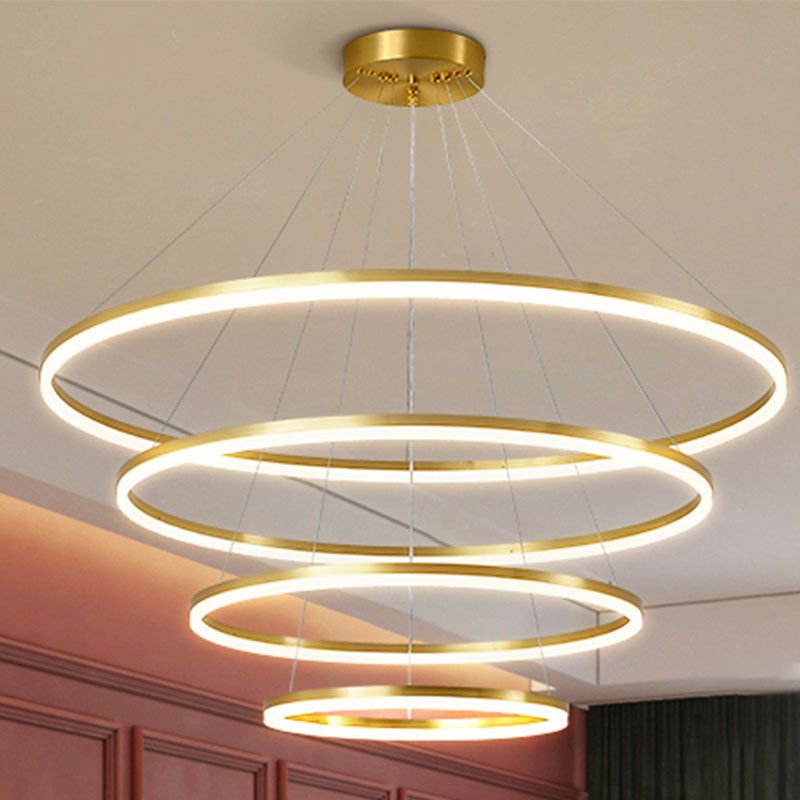Lámpara colgante de techo de lámpara colgante de múltiples capas para el salón