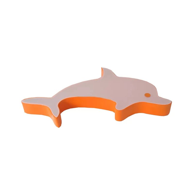 Lámpara de techo de metal acrílico con luz LED empotrada de delfín animal para dormitorio infantil