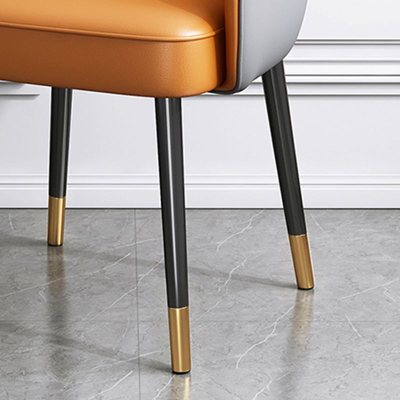 Ensemble de chaises en métal de Style Glam européen, chaise de cuisine et de salle à manger à bras arrière ouvert