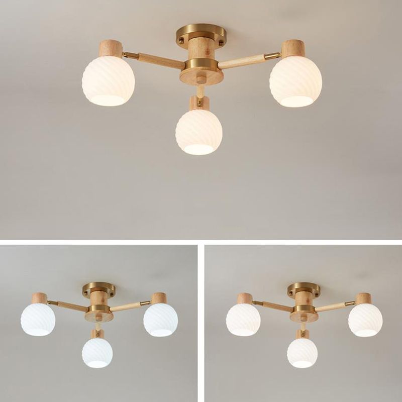Wood Chandelier Light Modern Style Chandelier Pendant Light for Dining Room