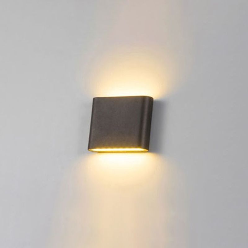 Moderner minimalistischer Stil nach oben und unten LED Wandleuchte Metallwandbeleuchtung für Schlafzimmer