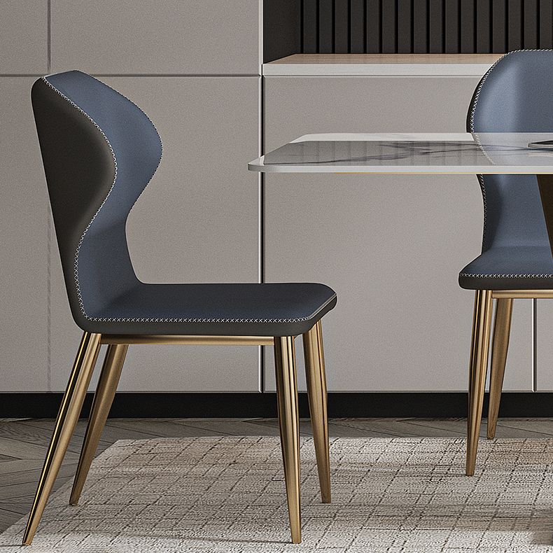 Nordic Glam Rectangle Sintered Stone Dining Table Set 1/4/5/7 Pieces Dining Set