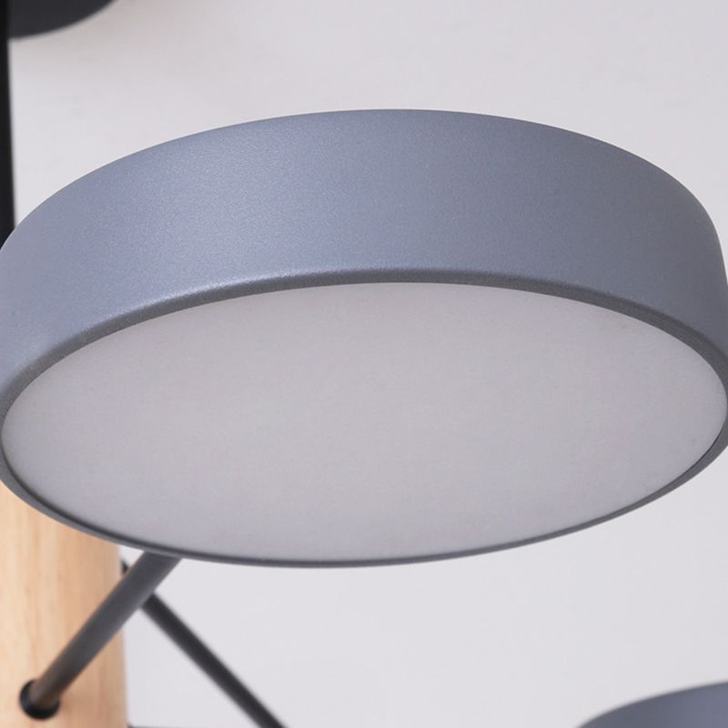 Moderne stijl cilinder kroonluchter verlichtingsarmaturen multi -lights metalen hangende lampen