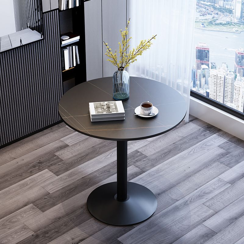 Modern Style Tulip Dining Table Sintered Stone Round Table for Dining Room