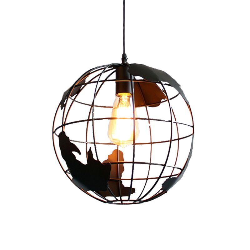 Luz de colgante colgante de metal globe accesorio de iluminación colgante de estilo moderno para dormitorio