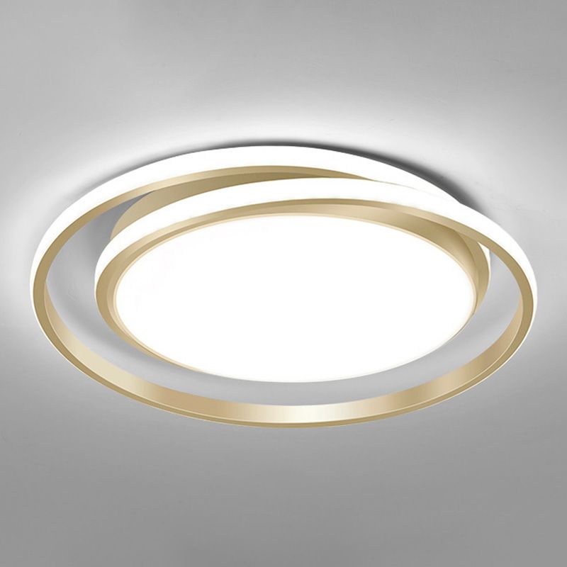 Circle Ring Flush Light Fixtures Modern Simplicity Acrylic Ceiling Light Fixture for Bedroom