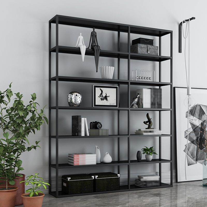 Minimalist Style Open Shelf Bookcase with Rectangular Shelve