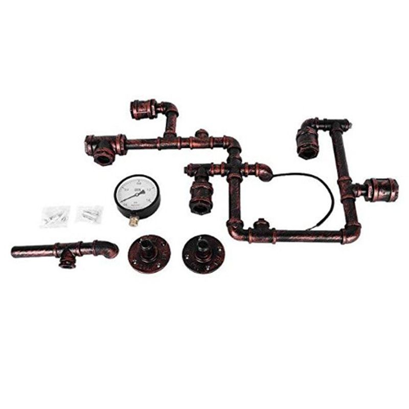 Industrial Retro Style Man Tauge Leuchte Leuchte Metall 5 Lichter Wandlampe für das Restaurant