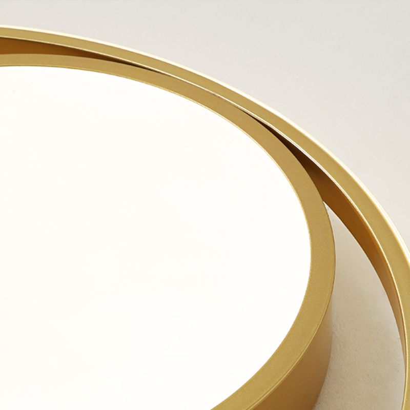 Hedendaagse Cirkels Inbouwverlichtingsarmatuur Metaal 3 Lichten Led Opbouwplafondverlichting