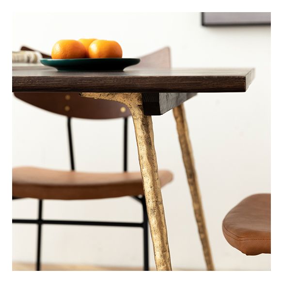 Table à manger en bois massif en chêne