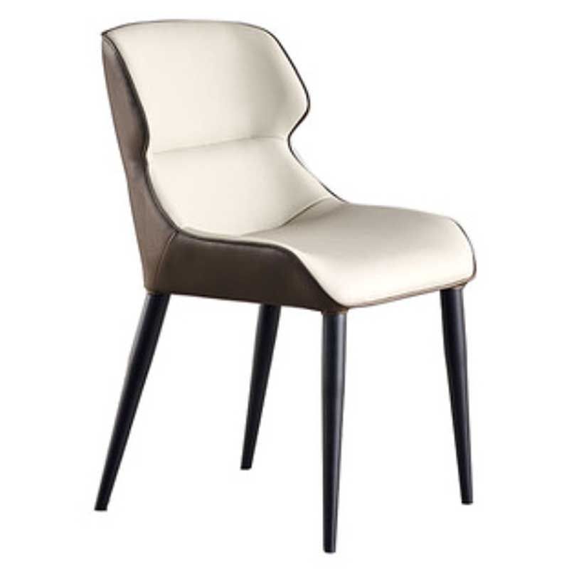 Chaise de style rembourré de style moderne chaise Parsons wingback empilable pour la maison