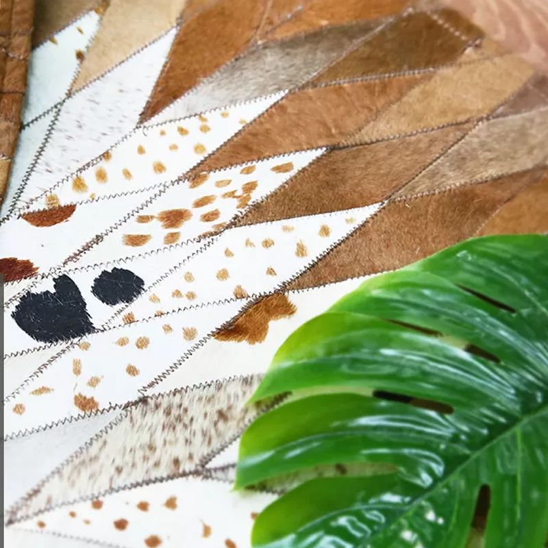 Scandinavian Living Room Rug Multi Colored Geo Printed Area Rug Non-Slip Backing Pet Friendly Indoor Rug