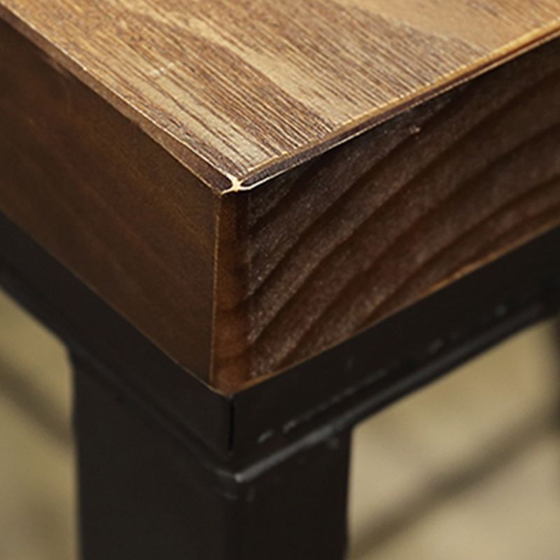 1/6/11 Pieces Industrial Rectangular Pub Table Set Solid Wood Counter Table Set