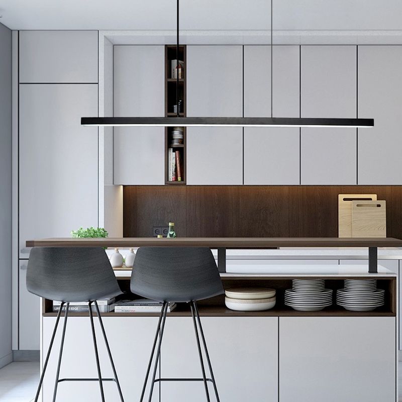 Nordic Simple Modern Style LED Hanging Island Pendant Light for Dining Room Office