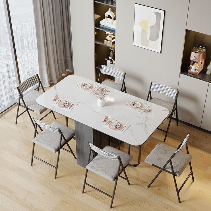 Modern Furniture Dining Set 1/3/5 Pcs Folding Table with Dining Upholstered Chairs